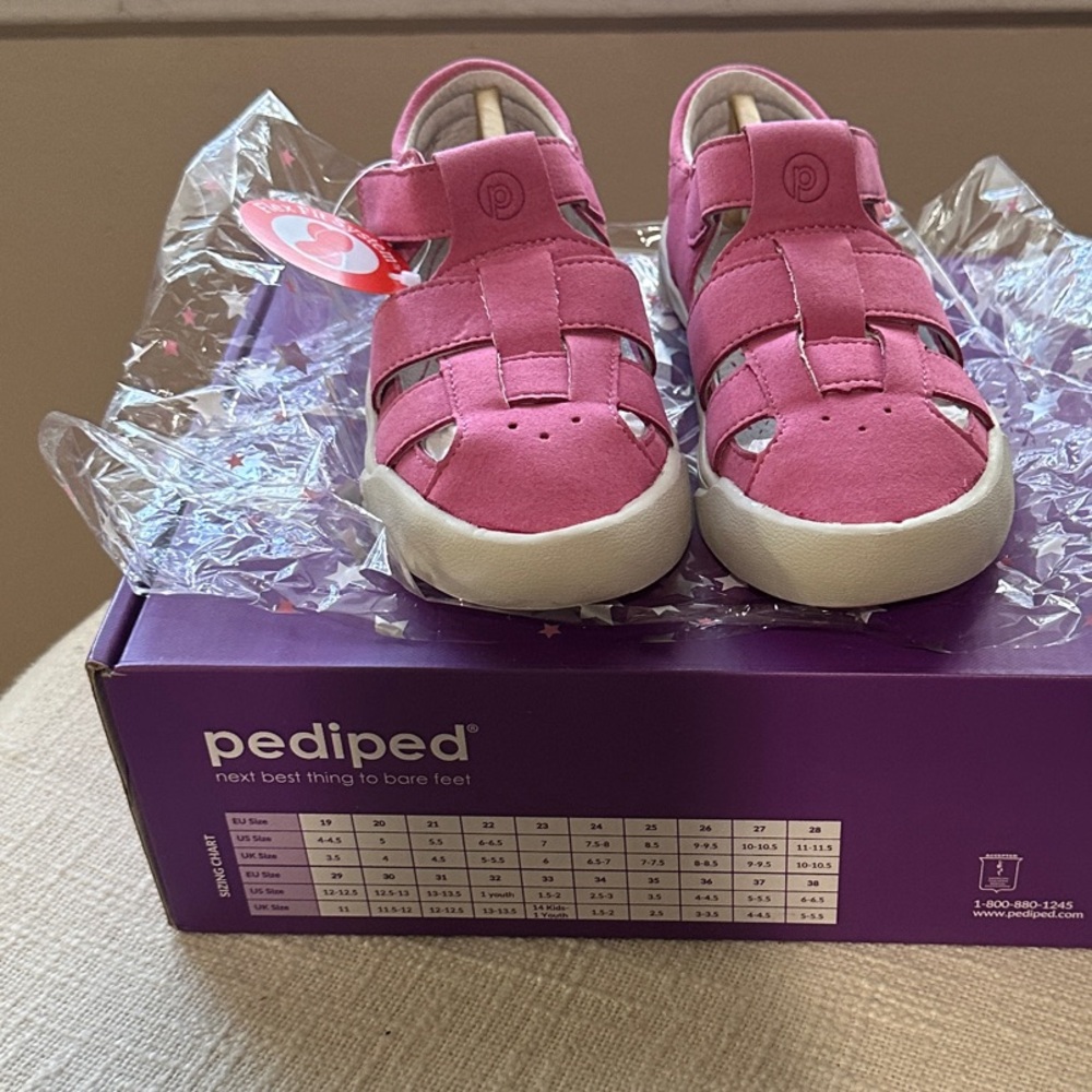 Pediped Pink Kids Sandals